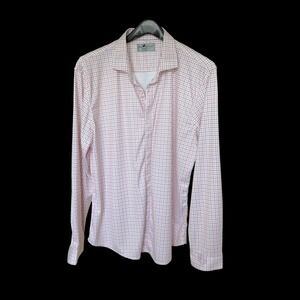HL Sport Performance Luxury Shirt XL Tailored Fit Orange Purple Check XL